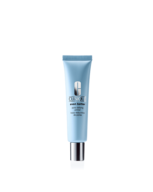 Even Better™ Pore Defying Primer, A makeup-perfecting water-balm primer that instantly blurs pores and reduces oil for a poreless look and seamless base.